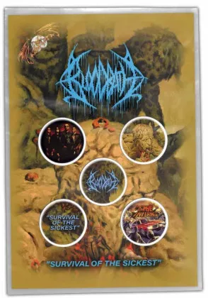 Bloodbath Survival Of The Sickest Button Badge Set