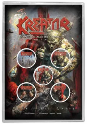Kreator Hate Über Alles Button Badge Set