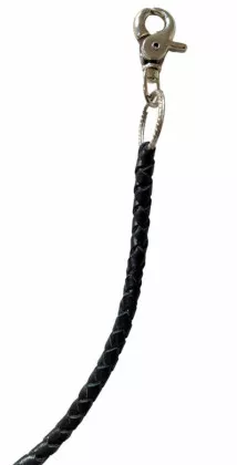 Leder Hosenkette Schwarz