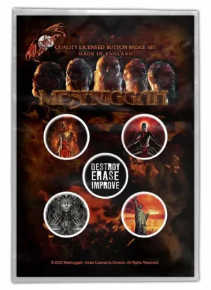 Meshuggah Immutable Button Badge Set