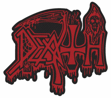 Death Logo Cut Out Woven Patch