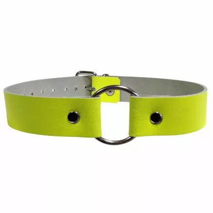 O Ring Choker Neongelb