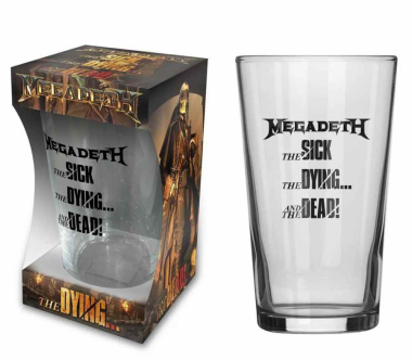 Megadeth The Sick, The Dying And The Death Beer Glass