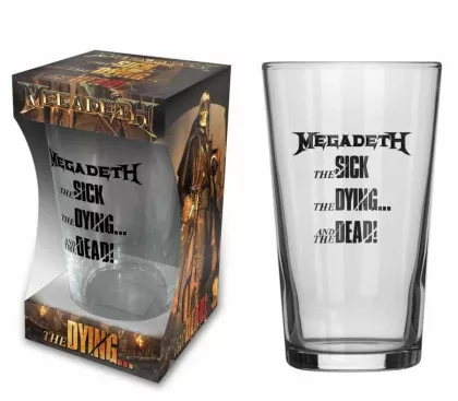 Trinkglas Megadeth The Sick, The Dying And The Death