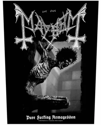 Mayhem Pure Fucking Armageddon Rückenaufnäher Patch