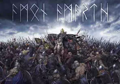 Posterfahne Amon Amarth Battlefield