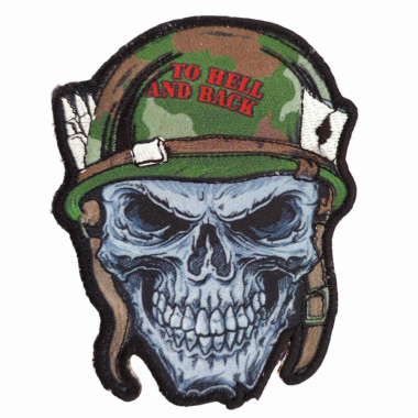Embroidered Patch Iron On To Hell And Back