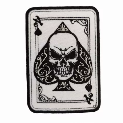 Gestickter Aufnäher | Aufbügler Skull And Spade
