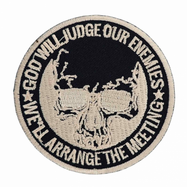 Embroidered Patch Iron On God Will Judge
