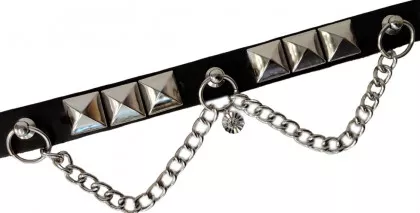 Halsband Choker Pyramidennieten & Anhänger