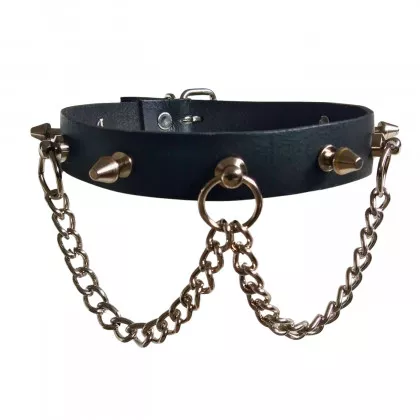 Halsband Choker Killernieten & Ketten