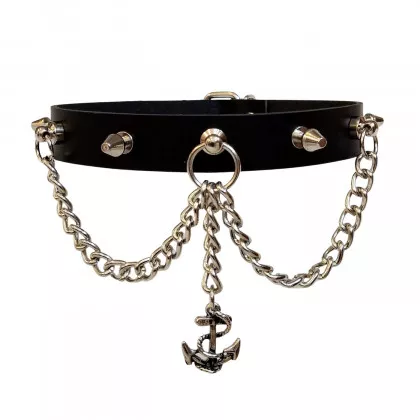 Halsband Choker Killernieten & Anker