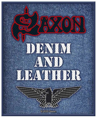 Saxon Denim & Leather Woven Patch