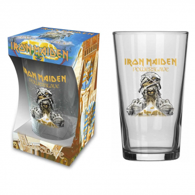 Iron Maiden Powerslave Beer Glass
