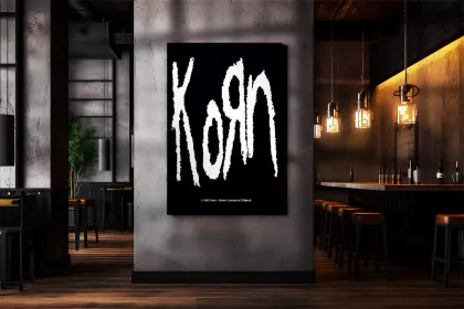 Posterfahne Korn Band Logo