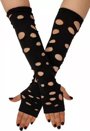 Emo arm sleeves in black