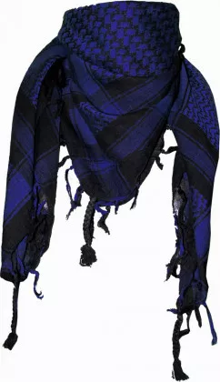 Shemagh Halstuch Schwarz Blau
