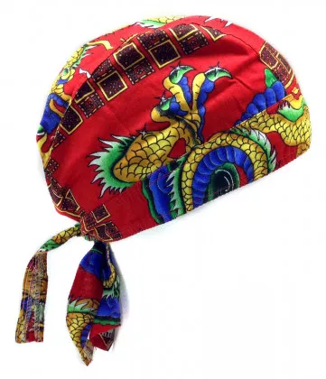 Bandana Kopftuch Chinesischer Drache in Rot