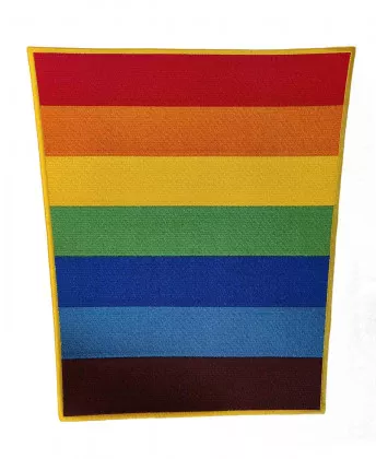 Rückenaufnäher | Gestickter Aufnäher | Aufbügler Regenbogen