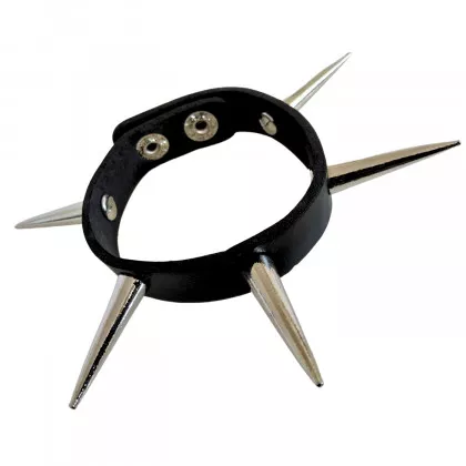 Kunstlederarmband 1 Reihig mit 3 cm Conenieten
