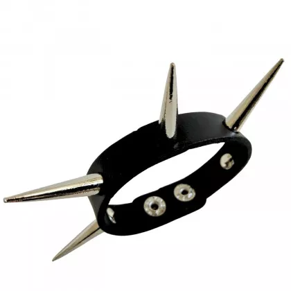 Kunstlederarmband 1 Reihig mit 3 cm Conenieten