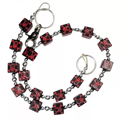 Hosenkette Totenkopfwürfel