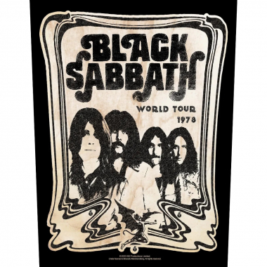Black Sabbath | World Tour 1978 Rückenaufnäher Patch