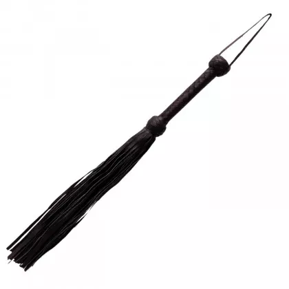 Flogger Schwarz mit 72 Riemen