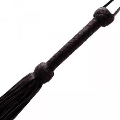 Flogger Schwarz mit 72 Riemen