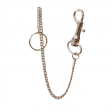 Key ring with carabiner and chain 30 cm