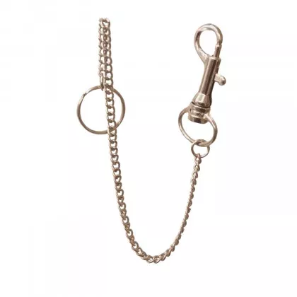 Schlüsselanhänger Karabinerhaken mit Kette 30 cm