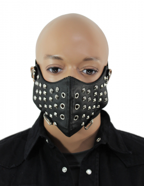 Gothic Face Mask With Conical Studs