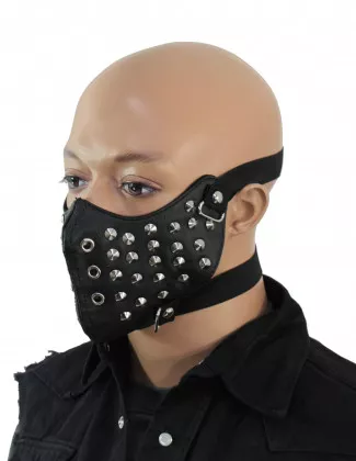 Bikermaske mit Spitznieten