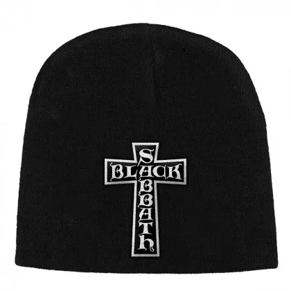 Black Sabbath Cross Logo Beanie Mütze