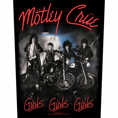 Mötley Crüe | Girls Girls Girls Rückenaufnäher Patch