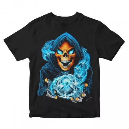 Gothic-T-Shirt mit Totenkopf-Motiv (Glow in the Dark)