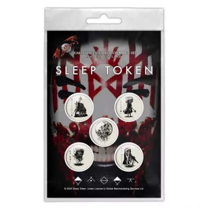 Sleep Token | Vessel Mask Ansteckbuttons Set