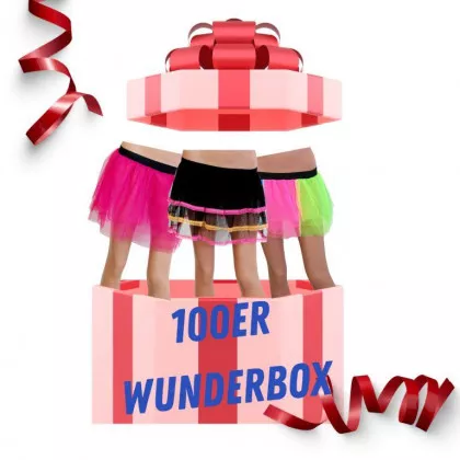 Wunderbox - Wundertüte - Tüllrocke - 100 Stück diverse Farben gemischt