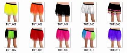 Wunderbox - Wundertüte - Tüllrocke - 100 Stück diverse Farben gemischt