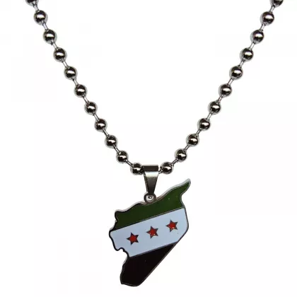 Edelstahl Halskette Syrien | sehr eleganter kleiner Anhänger