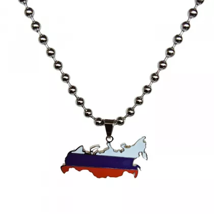Edelstahl Halskette Russland | sehr eleganter kleiner Anhänger