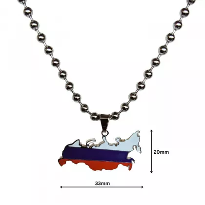 Edelstahl Halskette Russland | sehr eleganter kleiner Anhänger