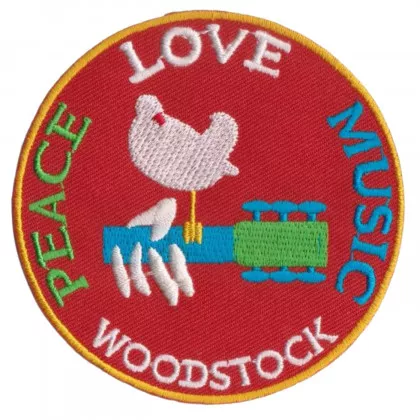 Aufnäher Peace Love Music | Woodstock