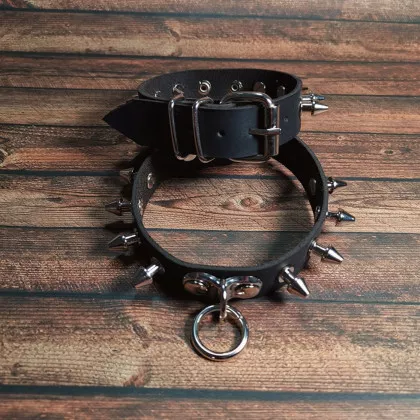 Leather Ankleband - Killer Stud with O Ring