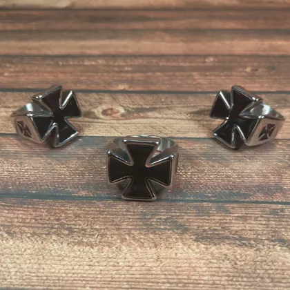 Stainless Steel Fingerring | Iron Cross