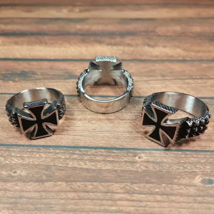 Edelstahl Ring | Großes Eisernes Kreuz