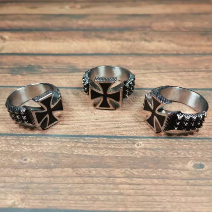Edelstahl Ring | Großes Eisernes Kreuz