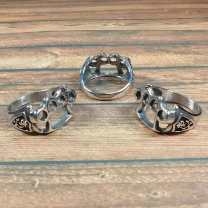Edelstahl Ring | Motiv Schlagring