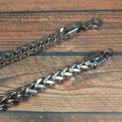 Armband Aus Edelstahl | Vierkant Panzerkette