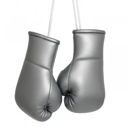 Mini-Boxhandschuhe Silber